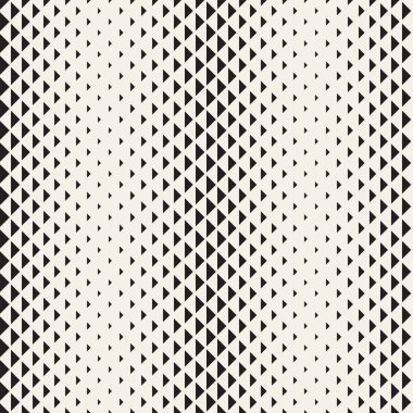 Vektör seamless modeli. Modern şık doku. Geometrik fayans yinelenen. Tek renkli yarı ton kılavuz. Basit şekiller kafes