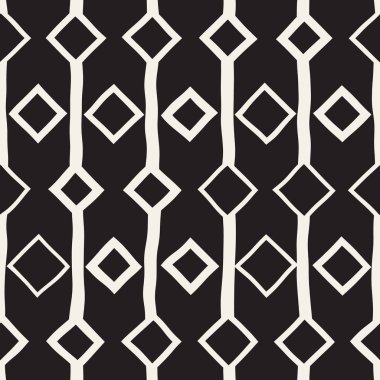 Vektör Seamless çocuksu modeli. Fırça hatları ile arka plan. Tek renkli elle çizilmiş geometrik şekiller doku