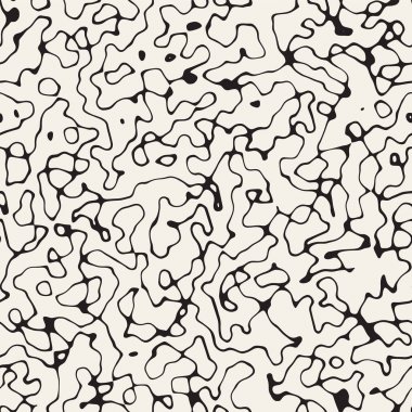 Gürültü soyut doku. Retro arka plan tasarlamak. Vektör sorunsuz siyah-beyaz desen.