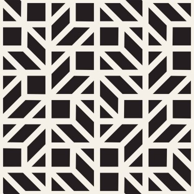 Vektör seamless modeli. Yinelenen doku kafes. Doğrusal kılavuz kaotik şekillerle birlikte. Şık geometrik kafes modern tasarım