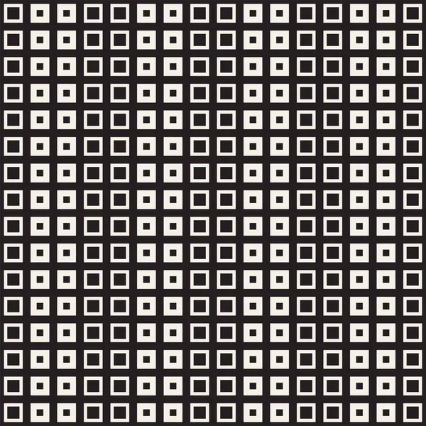 Repeating Geometric Rectangle Tiles Stylish Monochrome Lattice Vector Seamless Pattern — Stock Vector