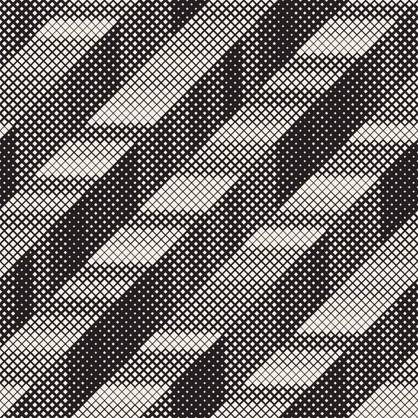 Padrão Geométrico Irregular Sem Costura Abstract Black White Modern Halftone —  Vetores de Stock