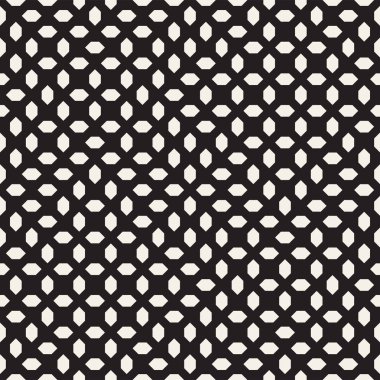 Simetrik çizgileri kafes ile geometrik etnik köken. Şık tek renkli doku. Vektör soyut Seamless Modeli.