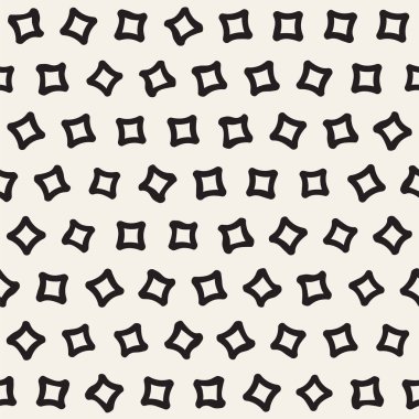 Şık Doodle dağınık şekiller. Sanatsal elle çizilmiş doku. Vektör sorunsuz siyah ve beyaz serbest desen