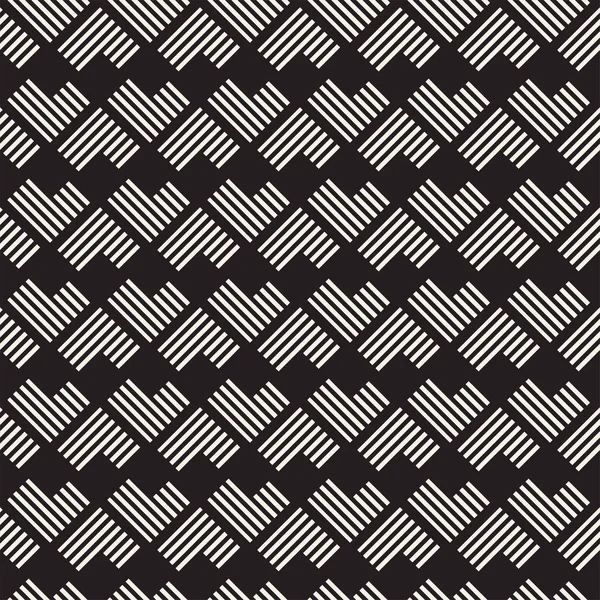 Nahtloses Muster Mit Streifen Vektor Abstrakten Hintergrund Stilvolle Geometrische Gitterstruktur — Stockvektor