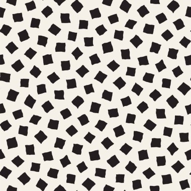 Vektör Seamless modeli. Arka plan ile dağınık geometrik şekiller. Tek renkli elle çizilmiş doku