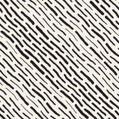 Arka arka plan ile yuvarlak fırça darbeleri. Tek renkli elle çizilmiş doku, dalgalı çizgilerle. Doodle vektör Seamless Modeli.