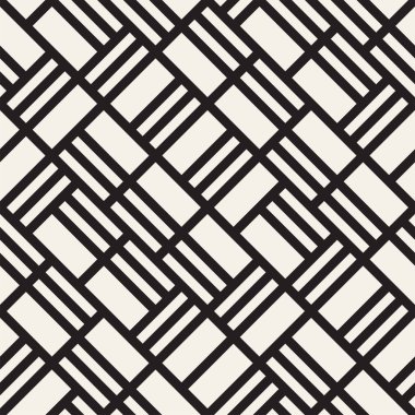 Vektör seamless modeli. Yinelenen doku kafes. Doğrusal kılavuz kaotik şekillerle birlikte. Şık geometrik kafes modern tasarım