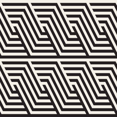 Eğimli çizgiler Modern doku yinelenen. Tek renkli geometrik Seamless Modeli.