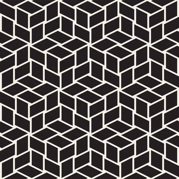 Grade Cúbica Tiling Textura Elegante Sem Fim Design Fundo Geométrico — Vetor de Stock