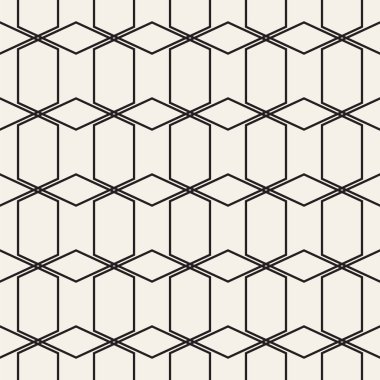 Vektör kesintisiz çizgi Kılavuz deseni. Geometrik arka plan tasarlamak. Şık örgü Textur