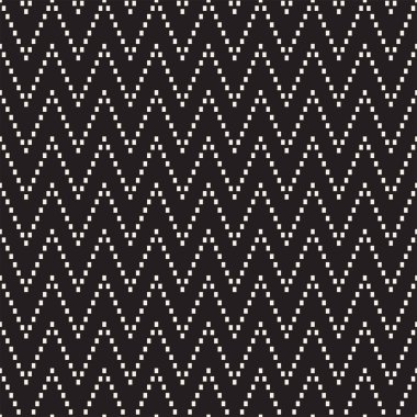 Geometrik tekrarlanabilir kılavuz doku. Vektör Dikişsiz örgü desen. Tek renkli zikzak sinirli satırları arka plan soyut