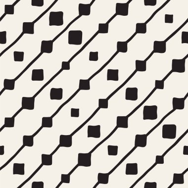 Vektör Seamless çocuksu modeli. Fırça hatları ile arka plan. Tek renkli elle çizilmiş geometrik şekiller doku