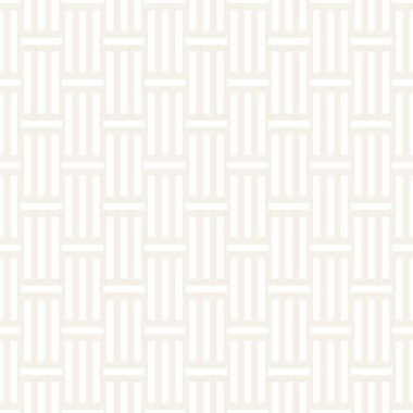 Çizgili kafes ile soyut geometrik desen. İnce sorunsuz vektör arka plan. Tek renkli şık doku.