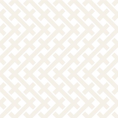 Seamless Modeli Örgü. Şık Yinelenen doku. Kesişen çizgiler kafes, arka plan örgü. Siyah ve beyaz geometrik vektör çizim.