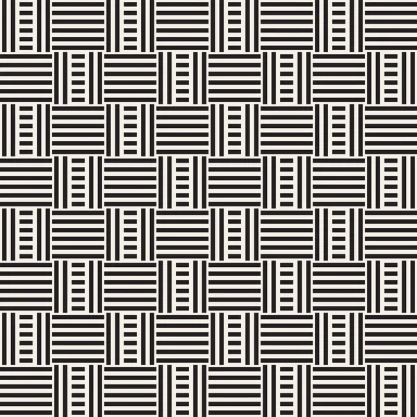 Abstract Geometric Pattern Stripes Lattice Seamless Vector Background Monochrome Stylish — Stock Vector