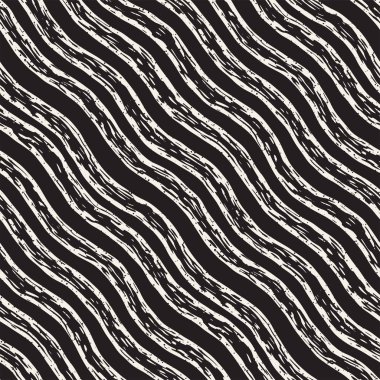 Dekoratif seamless modeli handdrawn doodle hatları ile. El grungy dalgalı çizgiler arka plan boyalı. Trendy sonsuz serbest doku 