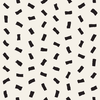 Vektör Seamless modeli. Arka plan ile dağınık geometrik şekiller. Tek renkli elle çizilmiş doku