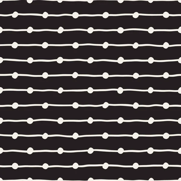 Vektor Nahtlose Kindliche Muster Abstrakter Hintergrund Mit Pinselstrichen Monochrom Handgezeichnete — Stockvektor