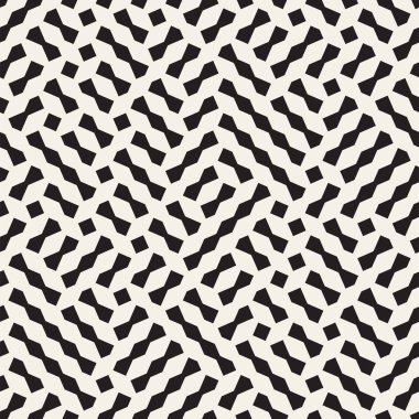 Kesintisiz geometrik kafes desen. Düzensiz soyut kılavuz arka plan. Şık kaotik vektör doku