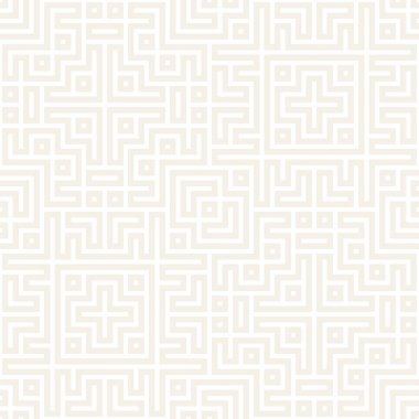 Simetrik çizgileri kafes ile geometrik etnik köken. Şık ince doku. Vektör soyut Seamless Modeli.