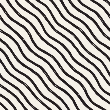 Dekoratif seamless modeli handdrawn doodle hatları ile. El grungy dalgalı çizgiler arka plan boyalı. Trendy sonsuz serbest doku 
