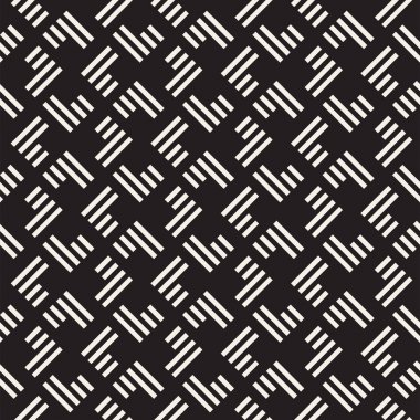 Çizgili kusursuz bir desen. Vektör soyut arkaplanı. Şık geometrik kafes yapısı.
