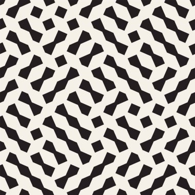 Kesintisiz geometrik kafes desen. Düzensiz soyut kılavuz arka plan. Şık kaotik vektör doku