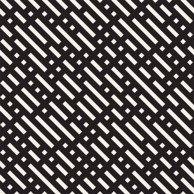 Çağdaş grafik fayans düzensiz labirent şekiller. Geometrik arka plan tasarlamak. Vektör sorunsuz siyah-beyaz desen.