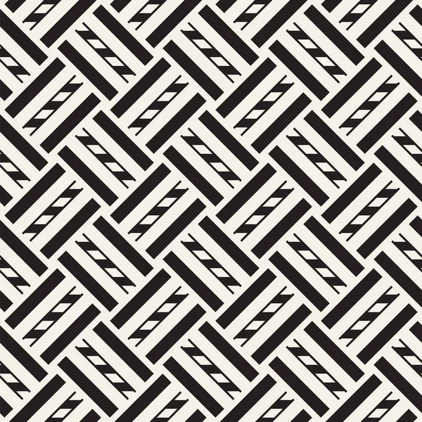 Vektör Seamless modeli. Modern şık titreşim satırları doku. Geometrik çizgili süsleme. Tek renkli doğrusal örgüler