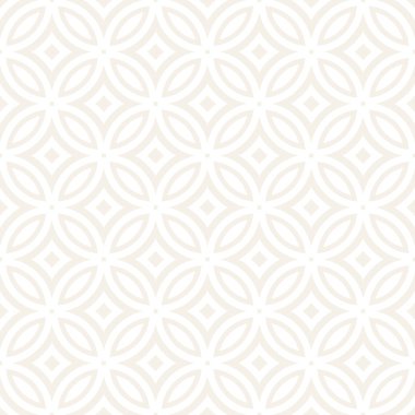 Vektör sorunsuz ince geometrik yuvarlak hatları desen. Geometrik arka plan tasarlamak