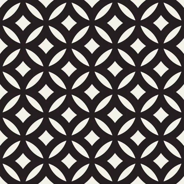 흑인과 기하학적 둥근된 패턴입니다 추상적인 기하학적 디자인 — 스톡 벡터