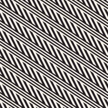 Paralel çizgiler titreşim. Vektör Dikişsiz tek renkli desen. Geometrik arka plan. 