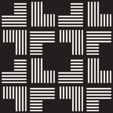 Çizgili kusursuz bir desen. Vektör soyut arkaplanı. Şık geometrik kafes yapısı.