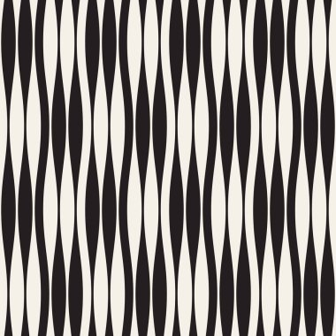 Dalgalı çizgiler vektör seamless modeli. Retro soyut dalgalı doku. Geometrik çizgiler tek renkli tasarım.