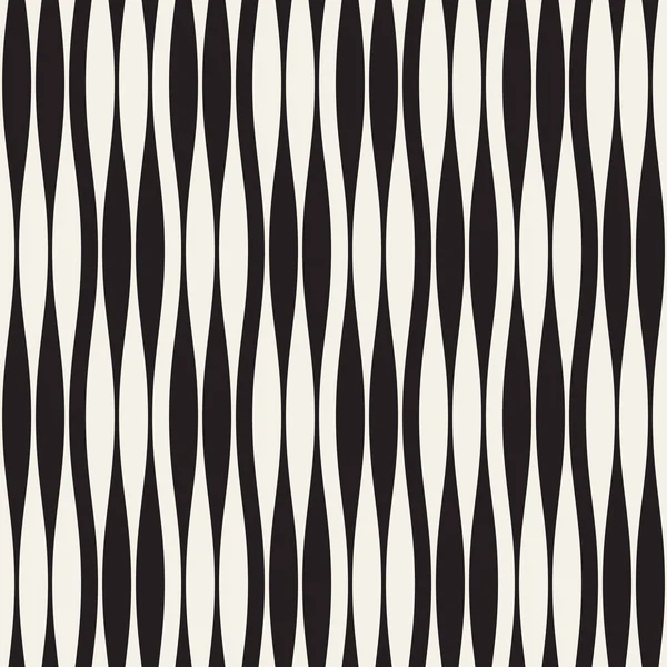 Dalgalı çizgiler vektör seamless modeli. Retro soyut dalgalı doku. Geometrik çizgiler tek renkli tasarım.