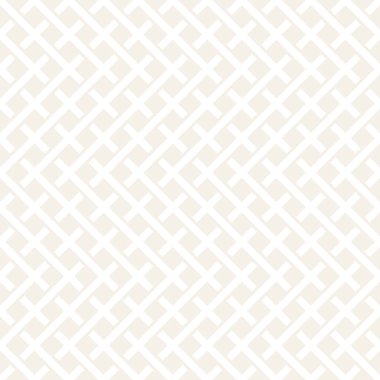 Seamless Modeli Örgü. Şık Yinelenen doku. Kesişen çizgiler kafes, arka plan örgü. Siyah ve beyaz geometrik vektör çizim.