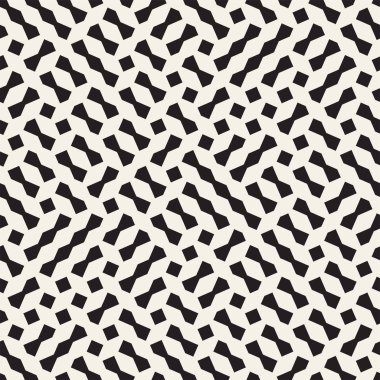 Kesintisiz geometrik kafes desen. Düzensiz soyut kılavuz arka plan. Şık kaotik vektör doku