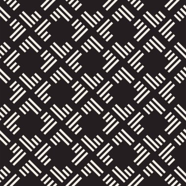Çizgili kusursuz bir desen. Vektör soyut arkaplanı. Şık geometrik kafes yapısı.