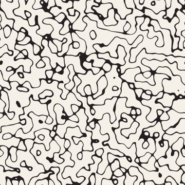 Retro arka plan tasarlamak. Vektör sorunsuz siyah-beyaz desen.