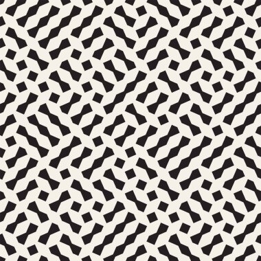 Kesintisiz geometrik kafes desen. Düzensiz ızgara arka plan. Şık kaotik vektör doku