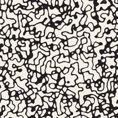 Retro arka plan tasarlamak. Vektör sorunsuz siyah-beyaz desen.