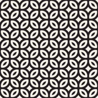 Vektör sorunsuz siyah ve beyaz geometrik çizgiler desen. Geometrik arka plan tasarlamak