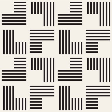 Dikişsiz desen çizgili. Vektör arka plan. Şık kafes yapısı