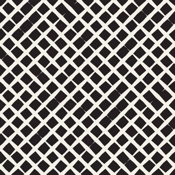 シームレスな幾何学的な格子パターン。不規則なグリッドの背景。スタイリッシュな混沌としたベクトル テクスチャ — ストックベクタ