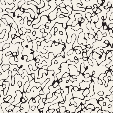 Retro arka plan tasarlamak. Vektör sorunsuz siyah-beyaz desen.