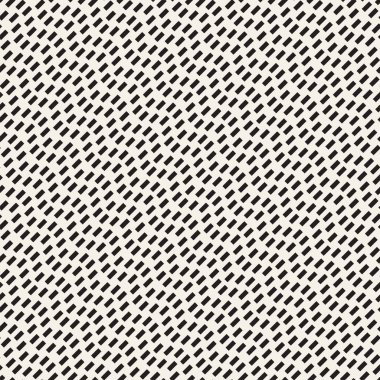 Yarı ton sinirli satırları sonsuz şık doku Mozaik. Vektör sorunsuz siyah-beyaz desen