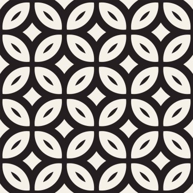 Vektör sorunsuz siyah ve beyaz geometrik çizgiler desen. Geometrik arka plan tasarlamak