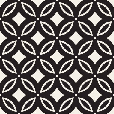 Vektör sorunsuz siyah ve beyaz geometrik çizgiler desen. Geometrik arka plan tasarlamak