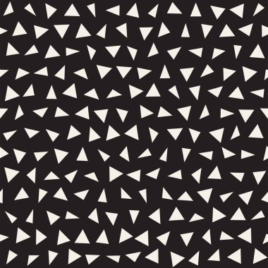 Modaya uygun doku dağınık geometrik şekiller ile. Vektör Seamless Modeli.